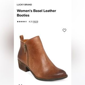 Lucky Brand Women's Basel Leather Booties